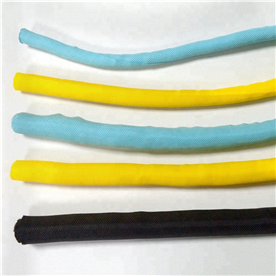 黄色蓝色橙色白色黑色自卷式套管 编织套管